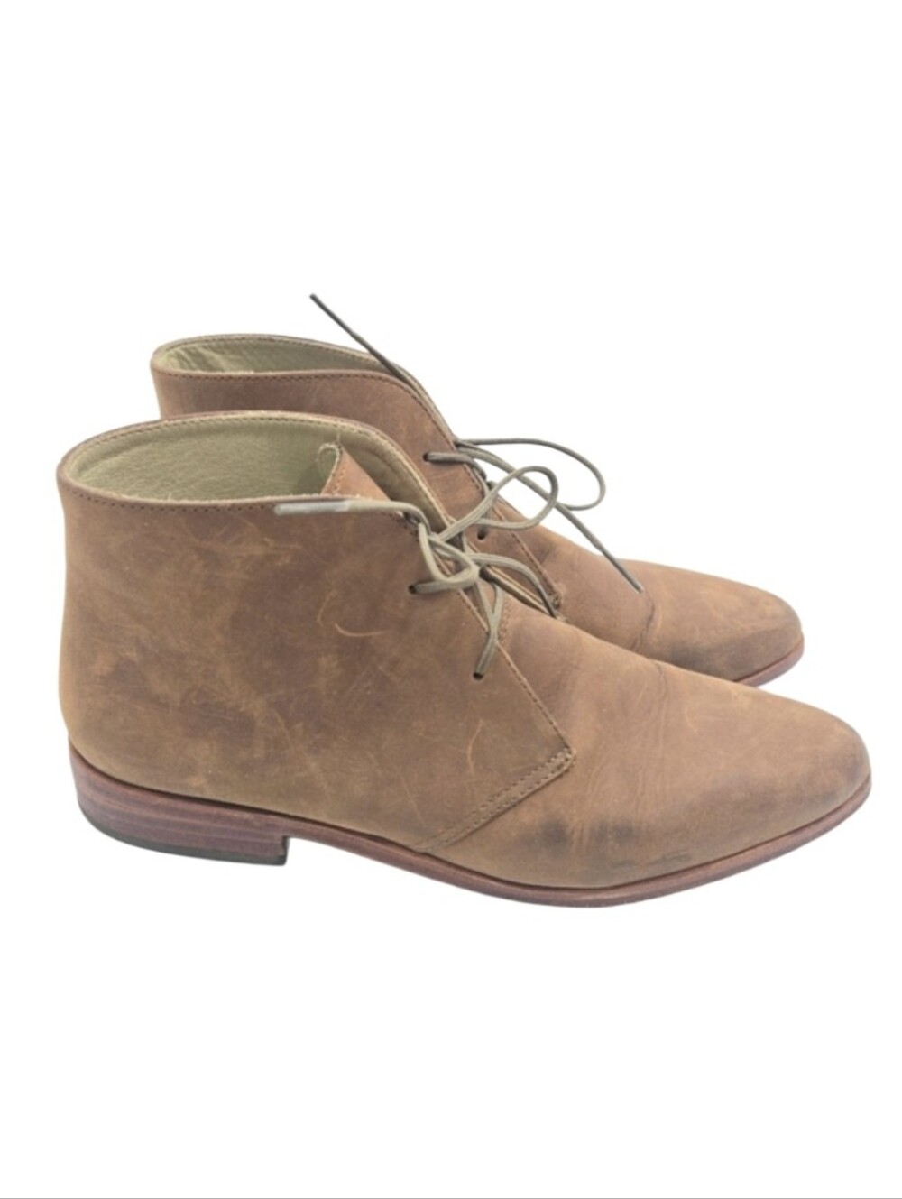Nisolo Isa Ankle Boots Oak Brown Nubuck Leather